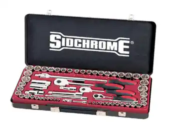 Total Tools Sidchrome 64 piece 1/4", 3/8" & 1/2" metric/af socket set offer