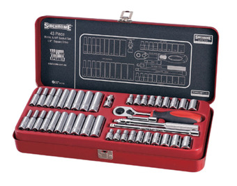 Total Tools Sidchrome 43 piece 1/4" drive socket set offer