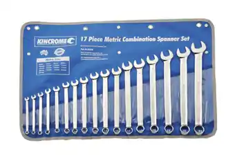 Total Tools Kincrome 17 piece metric spanner combo set offer
