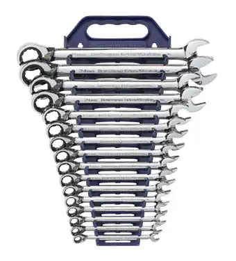 Total Tools Gearwrench 16 piece metric reversible ratcheting spanner set offer
