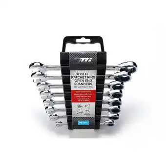 Total Tools Tti 8 piece flex head ratchet spanner set - metric 120 teeth offer