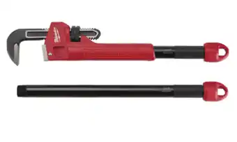 Total Tools Milwaukee 10"/18"/24" adjustable cheater pipe wrench offer