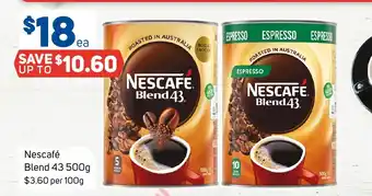 Foodland NESCAFE Blend 43 500g offer