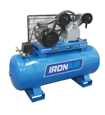 Total Tools Ironair 5.5hp 200l 2 cylinder belt-drive air compressor offer
