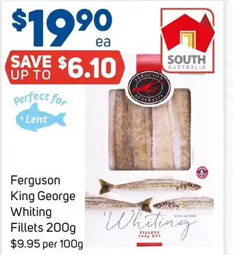 Foodland Ferguson King George Whiting Fillets 200g offer