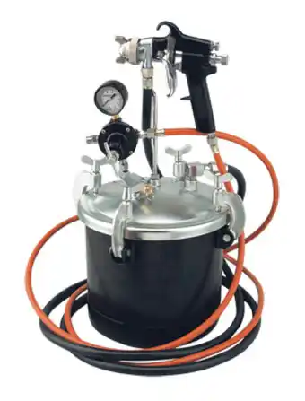 Total Tools Aeropro air pressure gun & pot 10l 3m hose offer