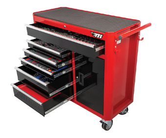 Tti 324 piece 41" 6 drawer & cabinet trolley tool kit