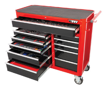 Total Tools Tti 324 piece 41" 11 drawer trolley tool kit offer