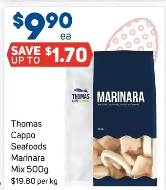 Foodland Thomas Cappo Seafoods Marinara Mix 500g offer