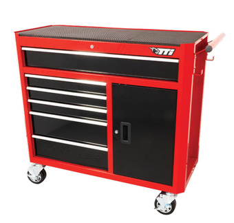 Total Tools Tti 41" 6 drawer & cabinet tool trolley offer