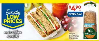 Foodland Helga's Bread Range 650-850g offer