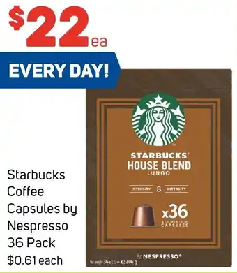 Foodland Starbucks Coffee Capsules by Nespresso 36 Pack offer