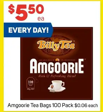 Foodland Amgoorie Tea Bags 100 Pack offer