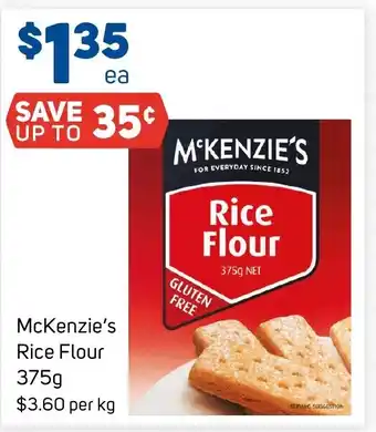 Foodland McKenzie's Rice Flour 375g offer