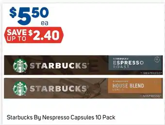 Starbucks By Nespresso Capsules 10 Pack