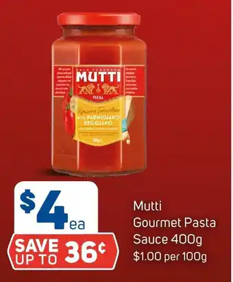 Foodland Mutti Gourmet Pasta Sauce 400g offer
