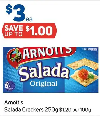 Foodland Arnott's Salada Crackers 250g offer