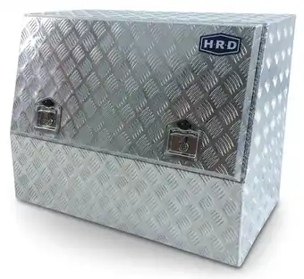 Hrd 900mm half door aluminium tool box