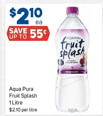 Foodland Aqua Pura Fruit Splash 1 Litre offer