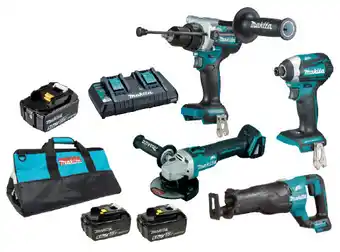 Total Tools Makita 18v brushless 4 piece 2x6.0ah combo kit offer