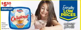 Foodland Peters Ice Cream 2 Litre offer