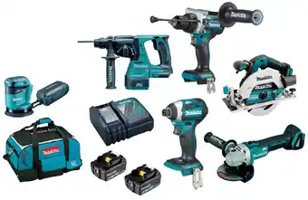 Total Tools Makita 18v brushless 5 piece 2x5.0ah combo kit offer