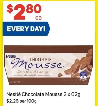 Foodland Nestlé Chocolate Mousse 2 x 62g offer