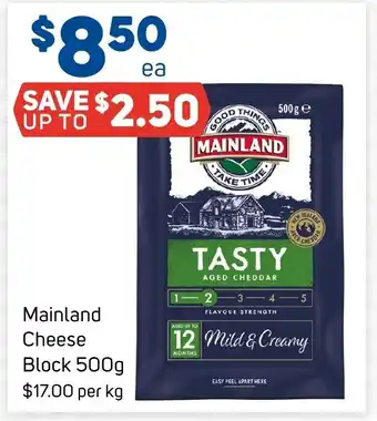 Foodland Mainland Cheese Block 500g offer