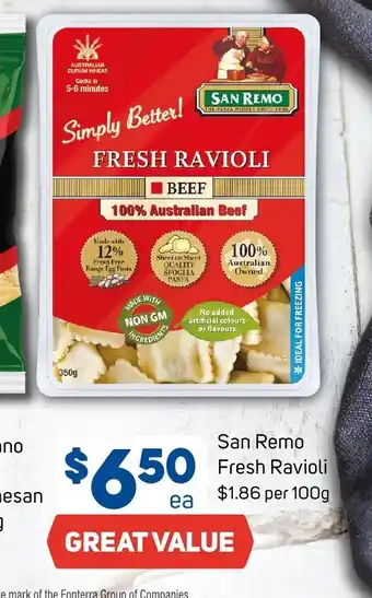 San Remo Fresh Ravioli