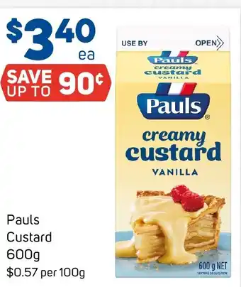 Foodland Pauls Custard 600g offer