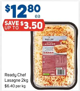Foodland Ready Chef Lasagne 2kg offer