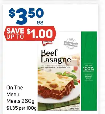 On The Menu Meals 260g