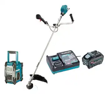 Total Tools Makita 40v max xgt brushless u-handle line trimmer 5.0ah kit offer