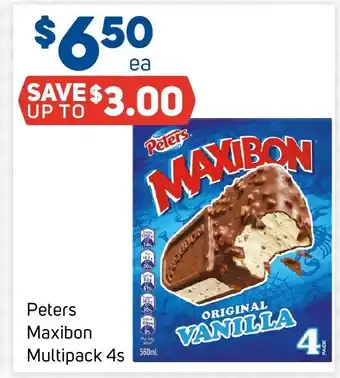Foodland Peters Maxibon Multipack 4s offer