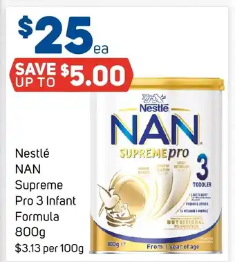 Foodland Nestlé NAN Supreme Pro 3 Infant Formula 800g offer