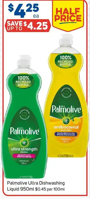 Foodland Palmolive Ultra Dishwashing Liquid 950mL offer
