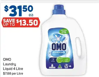 Foodland OMO Laundry Liquid 4 Litre offer