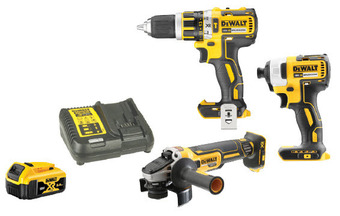 Total Tools Dewalt 18v brushless 3 piece 1x5.0ah combo kit offer