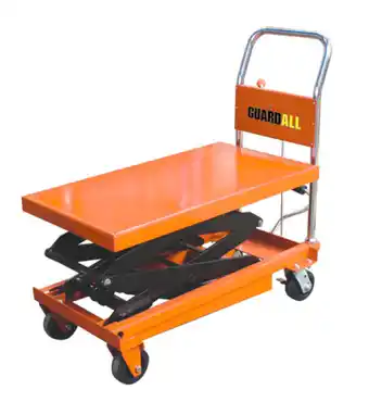 Total Tools Guardall 350kg scissor-lift trolley offer
