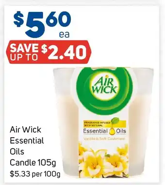 Foodland Air Wick Essential Oils Candle 105g offer