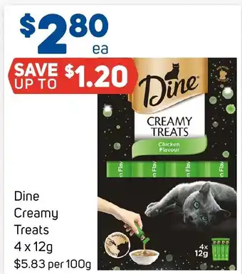 Foodland Dine Creamy Treats 4x12g offer