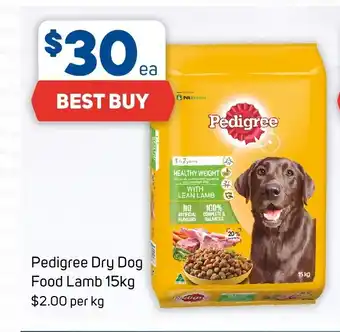 Foodland Pedigree Dry Dog Food Lamb 15kg offer
