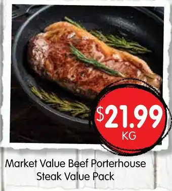Spudshed Market Value Beef Porterhouse Steak Value Pack offer