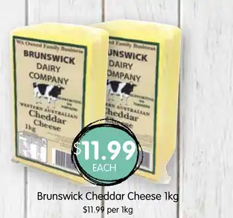 Spudshed Brunswick Cheddar Cheese 1kg offer