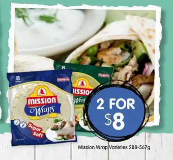 Spudshed Mission Wrap Varieties 288-567g offer