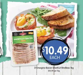 Spudshed D'Orsogna Bacon Shortcut Rindless 1kg offer