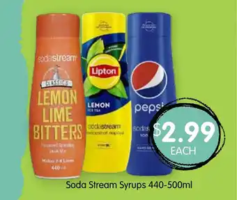Soda Stream Syrups 440-500mL