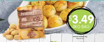 Spudshed Washed Potatoes 4kg offer