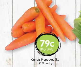 Spudshed Carrots Prepacked 1kg offer