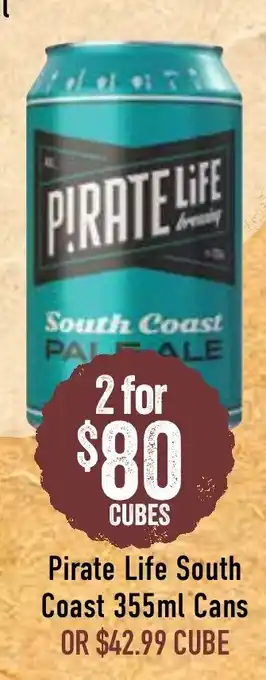 Pirate Life South Coast 355mL Cans